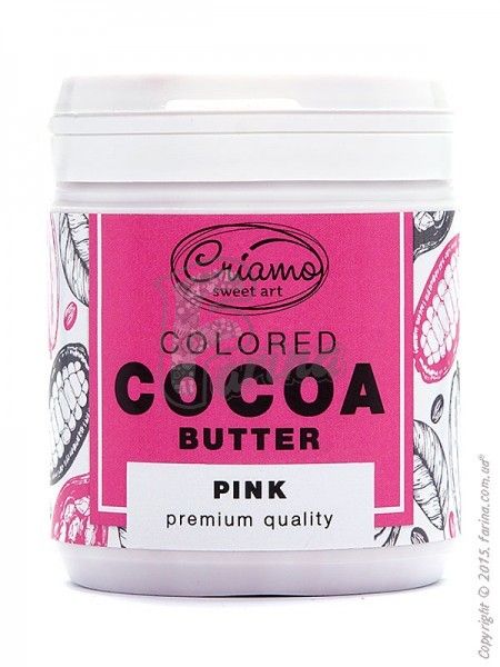Краситель пищевой для шоколада на основе какао-масла Criamo Розовый/Pink 160g< фото цена